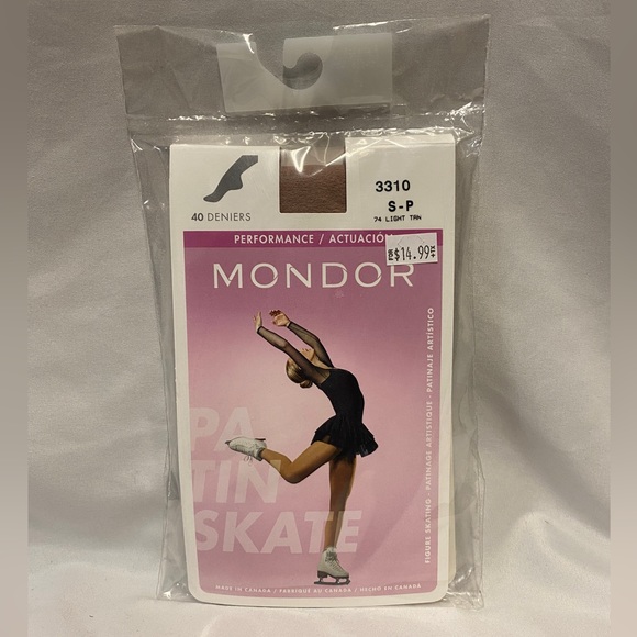 Mondor 3310 Footed Women’s Light Tan Tights - Picture 1 of 9